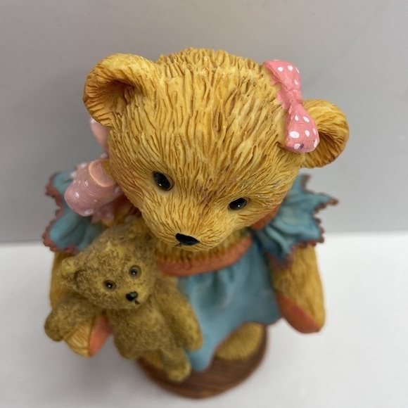 Cherished Teddies Ceramic Mother Bear Holding BabyTeddy Bear Figurine Statue - Picture 3 of 9